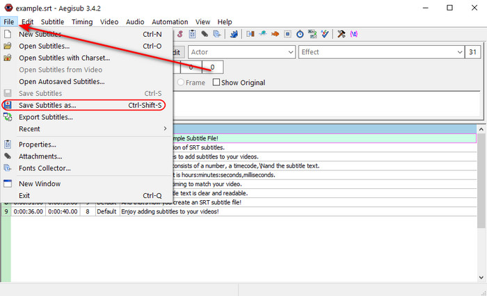 Export As Vtt