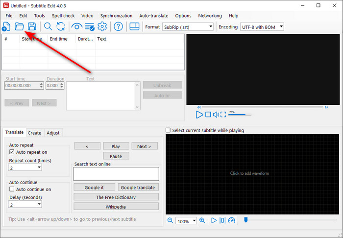 Import File Button