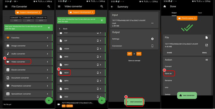 Convert SWF to MOV Using App