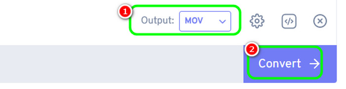 Output MOV Convert Freeconvert