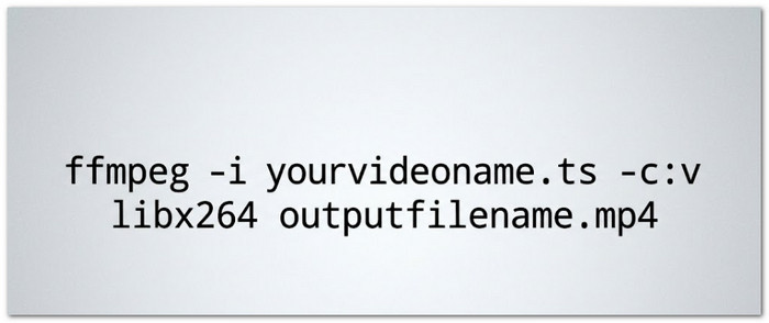 FFmpeg Convert TS to MP4