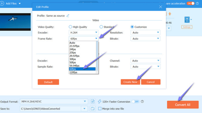Tipard Convert Video to 60fps