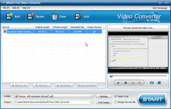 iWisoft zdarma Video Converter