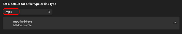Set Default App for MP4