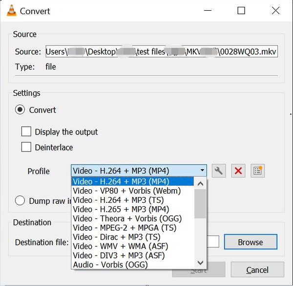 Set Profile Output