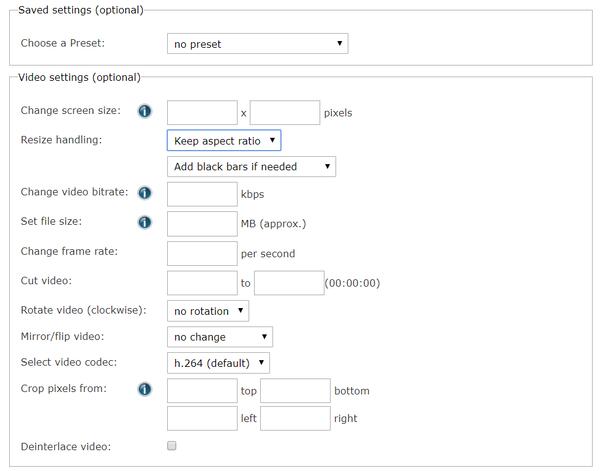 Optional Settings