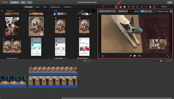 Modifica video picture in picture mac