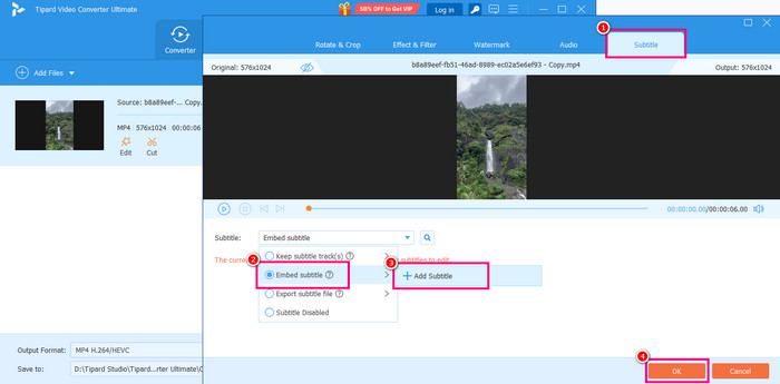 Subtitle Section Tipard