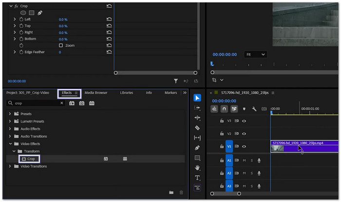 Drag The Crop Effect