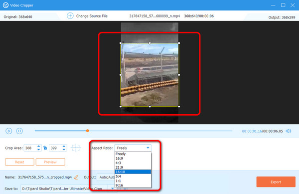 Start Cropping Procedure