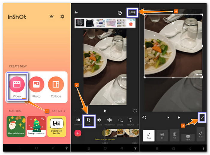 Inshot Best Android App to Crop Videos