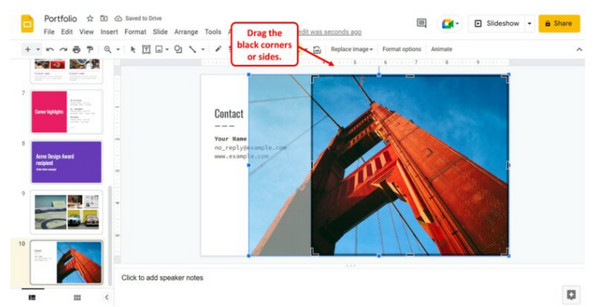 Google Slide Cortar Imagem