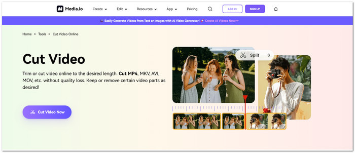 Mediaio Top Online Video Cutter Online