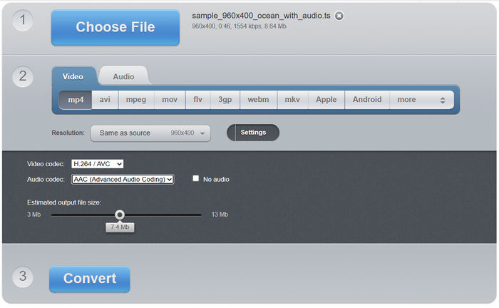 Video Converter DAV to MP4