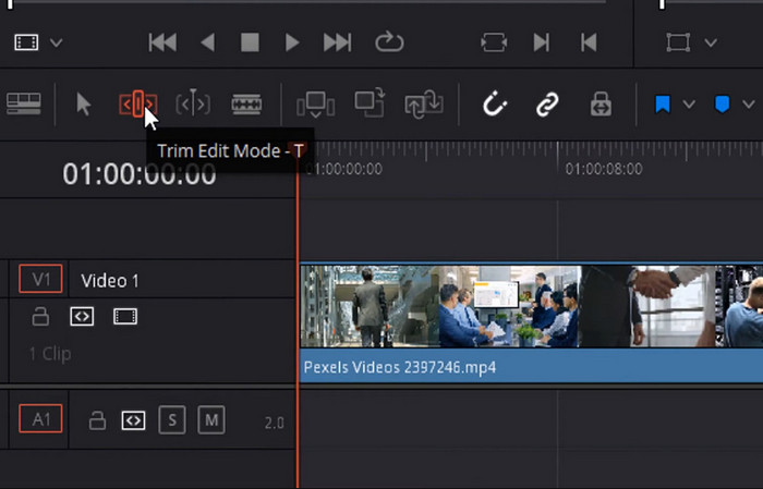 Trim Edit Mode Davinci Resolve