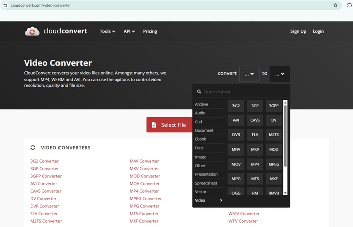 Cloud ConvertReduce File