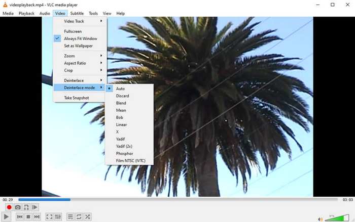 Vlc Deinterlace Mode