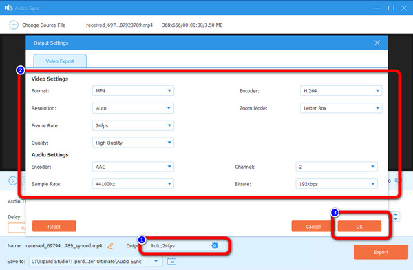 Change Audio Video Settings