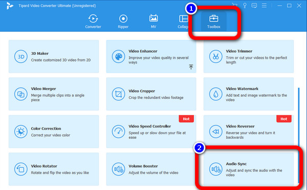 Synchronizace zvuku Tipard Toolbox