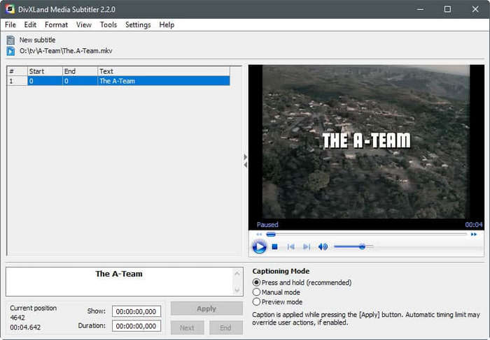 Divxland Media Subtitler