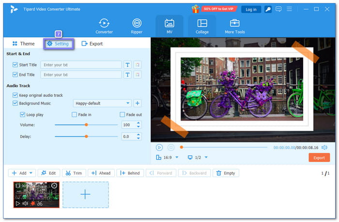 Add Titles and Music