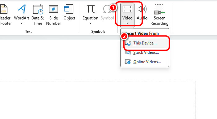 Insert Video This Device PPT
