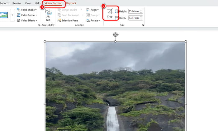 Video Format Crop Option PPT