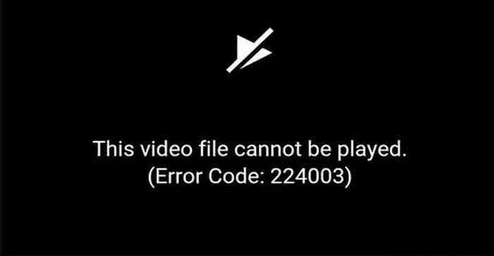 What is Error Code 224003