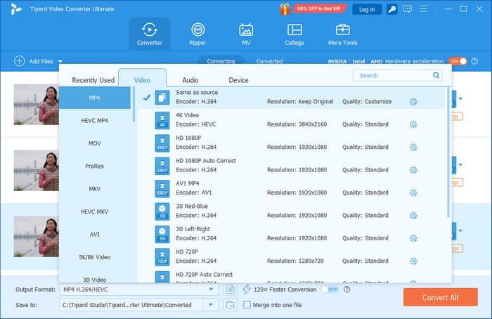 Tipard Video Converter Ultimate UI