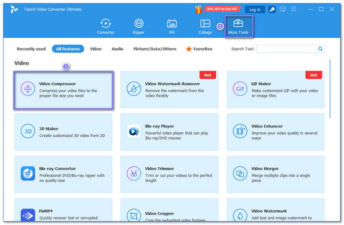 Click More Tools Tab