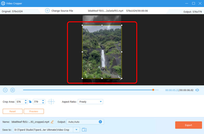 Crop The Video Tipard