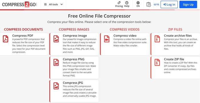 Xompress2go App