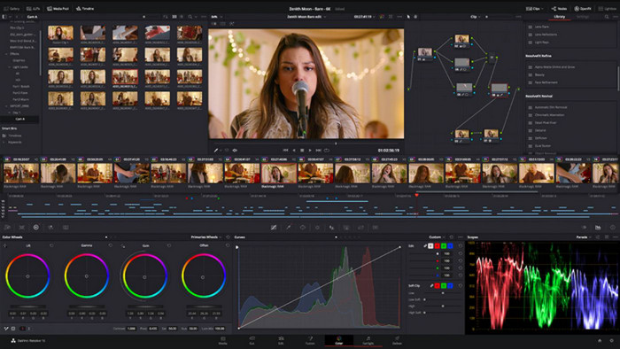 Blackmagic DaVinci Resolve Interface