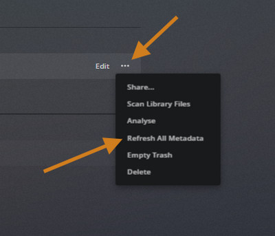 Click Refresh All Metadata