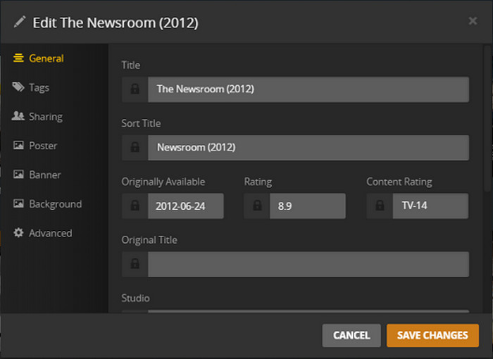 Manually Edit Metadata
