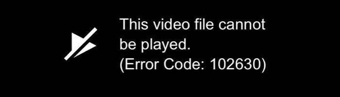 Error Code 102630 Sample