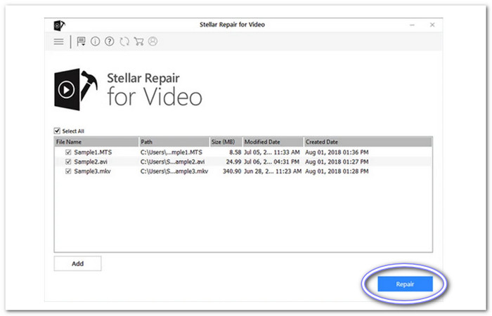 Reparación estelar para video
