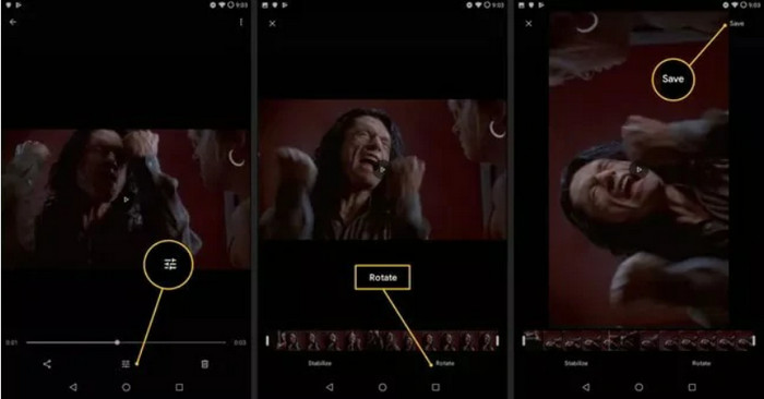 Rotate Andoid Video