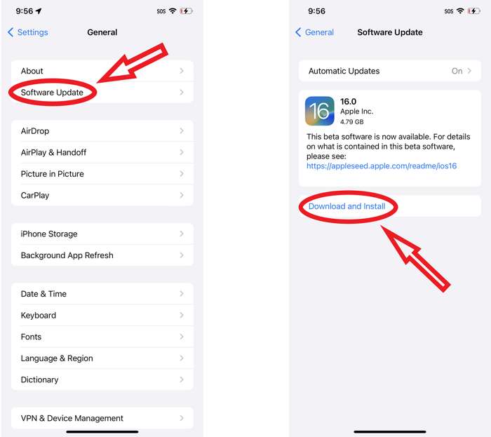 Update Ios