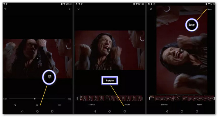 Google Photos Flipped Video On Android