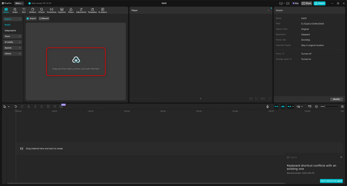 Add Video to Capcut