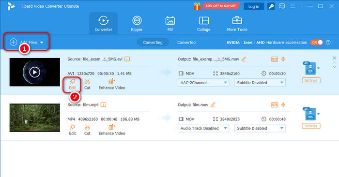 Add Video to Tipard