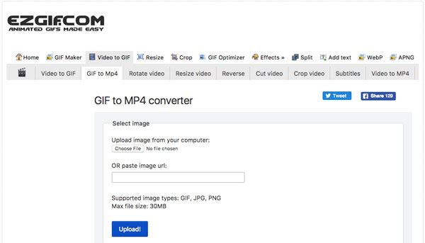 Add gif to video: add music and put gif in mp4 video with online video maker  and converter