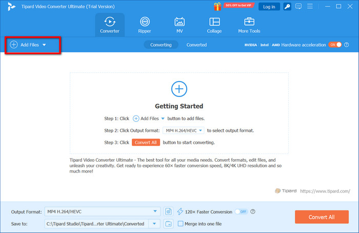 Tipard Aggiungi file