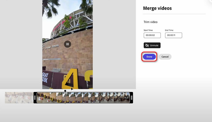 Merge Videos in Adobe