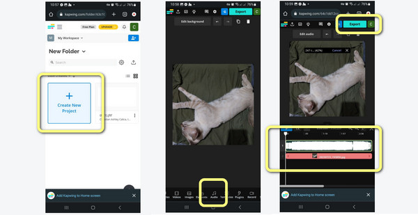 História do IG da ferramenta on-line Kapwing