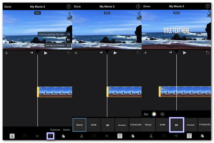 iMovie 在 iPhone 上為影片新增文字