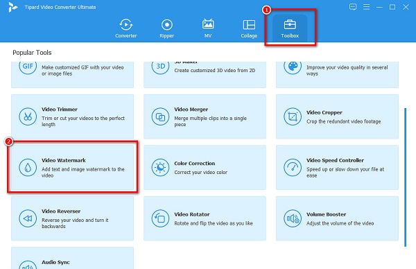 العلامة المائية لفيديو Toolbox