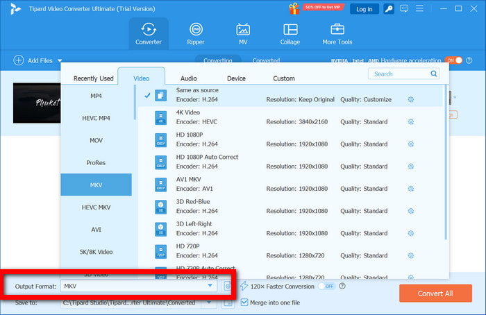Output Format Options