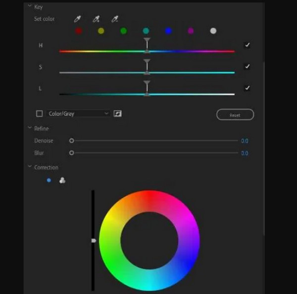 After Effects fargelegg videosett